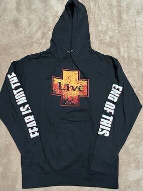 The Thread Shop Live Fear Is Not The End Of This Hoodie Size L